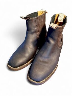 Billy Boots Mexico Dark Brown Leather Western Chelsea Boot 9.5D